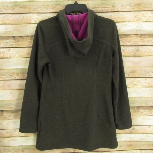 Athleta Brown/Black Front Zip Hoodie Jacket S - Picture 6 of 16